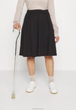 Z62T779 Women Anna Field Pleated Skirt Black - Image 5
