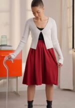 Z62T780 Women Anna Field Pleated Skirt Red - Image 2