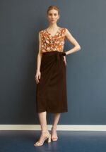 Z62T781 Women Anna Field A-Line Skirt Brown - Image 3