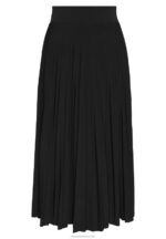 Z62T782 Women Anna Field Plisse A-Line Midi Skirt A-Line Skirt Black - Image 4