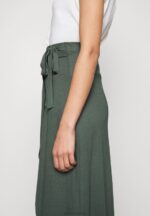 Z62T789 Women Anna Field Basic Wrap Over Midi Skirt A-Line Skirt Light Green - Image 5