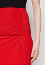 Z62T809 Women Anna Field Pencil Skirt Red - Image 4