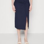Z62T810 Women Anna Field Pencil Skirt Dark Blue