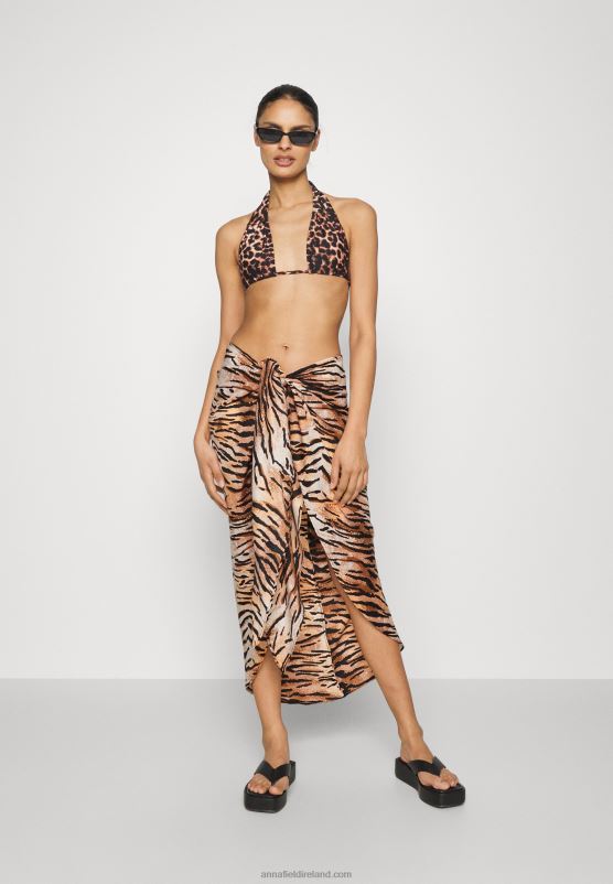 Z62T812 Women Anna Field Geo Print Sarong 917 Multi-Coloured Wrap Skirt Multi-Coloured - Image 2