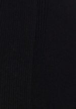 Z62T822 Women Anna Field Ribbed Fold Collar Cardigan Black - Image 3