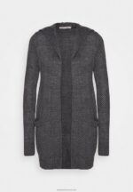 Z62T823 Women Anna Field Cardigan Dark Grey Melange - Image 5