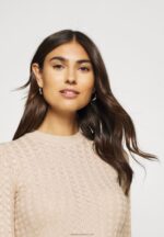 Z62T836 Women Anna Field Jumper Light Tan Melange - Image 5