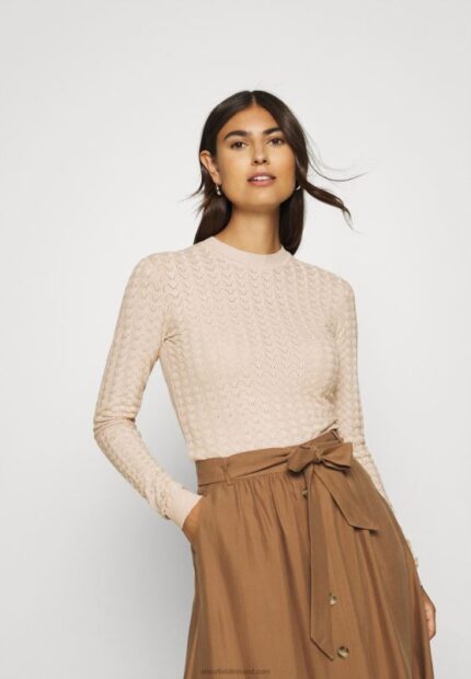 Z62T836 Women Anna Field Jumper Light Tan Melange