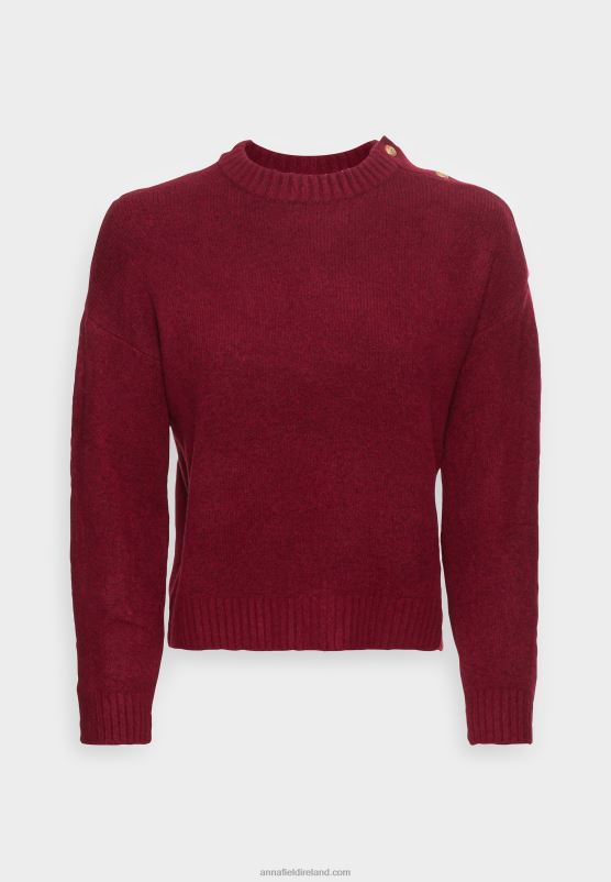 z62t846_women_anna_field_jumper_bordeaux.jpg Z62T846 Women Anna Field Jumper Bordeaux - Image 1