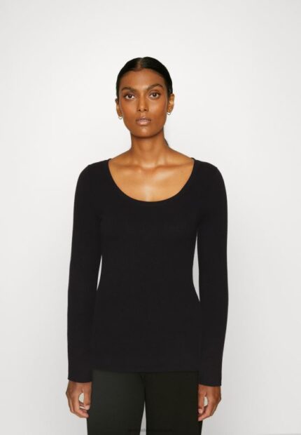 Z62T848 Women Anna Field Button Detail Jumper Black