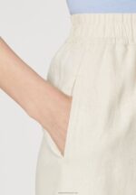 Z62T857 Women Anna Field Linen Mix Shorts Beige - Image 4