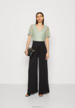 Z62T871 Women Anna Field Jumpsuit Light Green/Black - Image 2