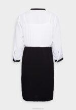 Z62T87 Women Anna Field Shirt Dress Black/White - Image 2