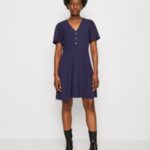 Z62T88 Women Anna Field Shirt Dress Dark Blue