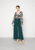 Z62T899 Women Anna Field Jumpsuit Dark Green/Yellow - Image 2