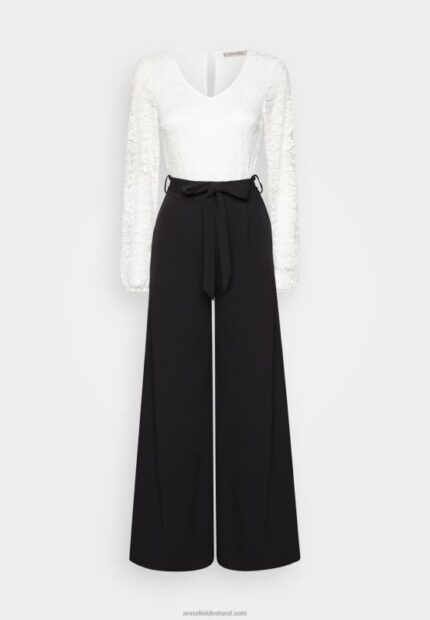Z62T901 Women Anna Field Jumpsuit White/Black