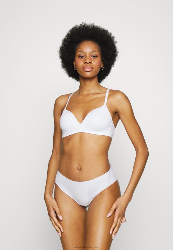 Z62T915 Women Anna Field Edison 2 Pack Non Wired T-Shirt Bra White/Grey - Image 1