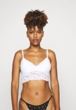 Z62T921 Women Anna Field Stella 2Pp Triangle Bralette Triangle Bra White - Image 3