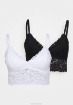 Z62T921 Women Anna Field Stella 2Pp Triangle Bralette Triangle Bra White - Image 5