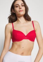 Z62T927 Women Anna Field 2 Pack Underwired Bra Blue/Red - Image 4