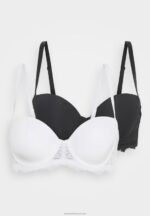 Z62T931 Women Anna Field 2 Pack Multiway Strapless Bra Black/Beige - Image 6