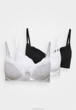 Z62T945 Women Anna Field 3 Pack Underwired Bra Grey - Image 6