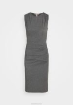 Z62T94 Women Anna Field Shift Dress Grey Marl - Image 5