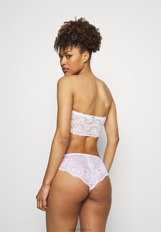 Z62T953 Women Anna Field 7Pp Cotton And Lace Brazilian Briefs Pink/White/Black - Image 5