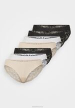 Z62T984 Women Anna Field 7 Pack Briefs Black/ Nude/White - Image 6