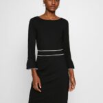 Z62T98 Women Anna Field Shift Dress Black/White