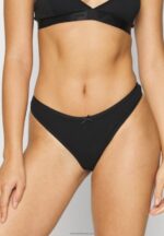 Z62T993 Women Anna Field Georgina 7Pp Thong Cotton Thong Black/Pink - Image 2