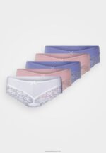 Z62T998 Women Anna Field 5 Pack Briefs Pink/Dark Blue/White - Image 6