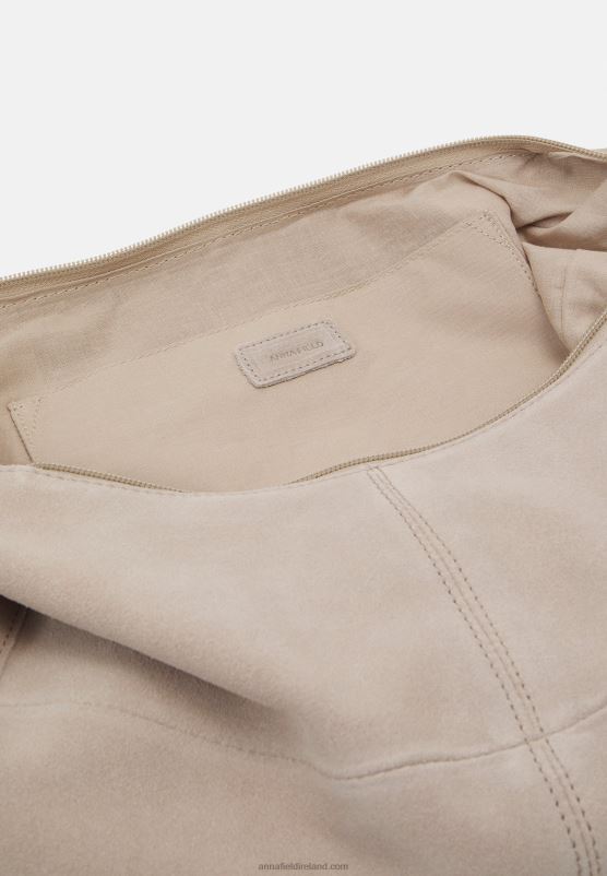 Z62T2300 Women Anna Field Leather Handbag Taupe