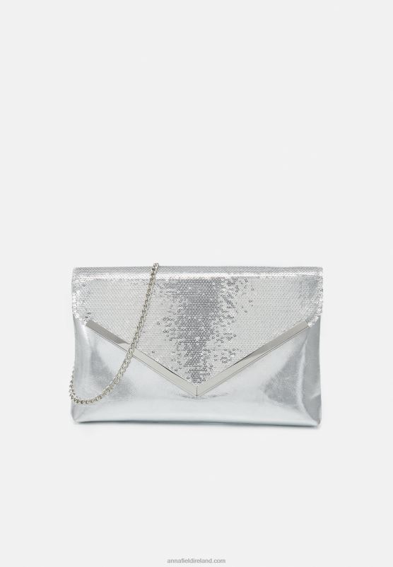 Z62T2429 Women Anna Field Clutch 104 Silver