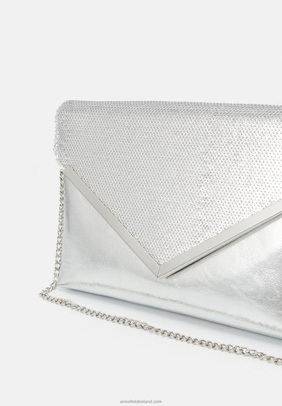 Z62T2429 Women Anna Field Clutch 104 Silver