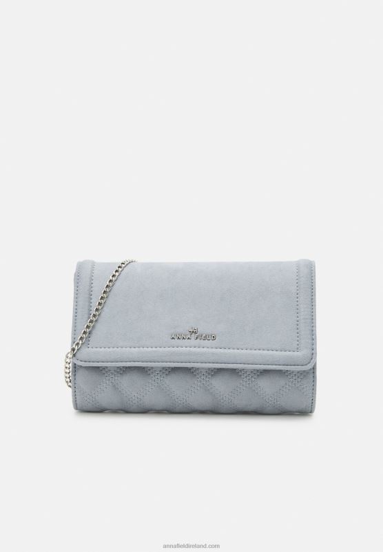 Z62T2434 Women Anna Field Clutch Blue-Grey