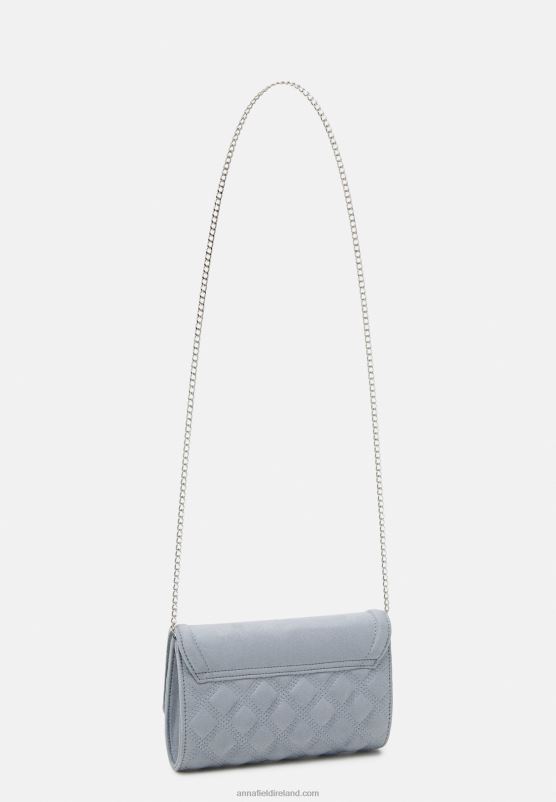 Z62T2434 Women Anna Field Clutch Blue-Grey