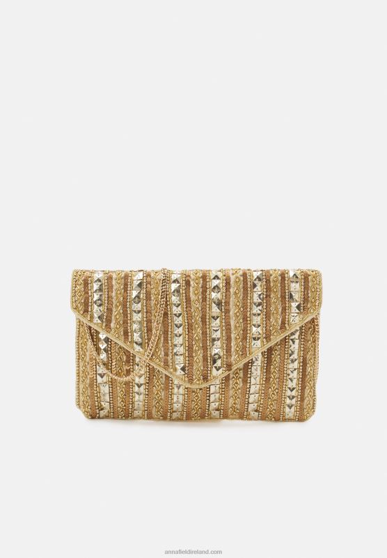 Z62T2442 Women Anna Field Clutch Gold