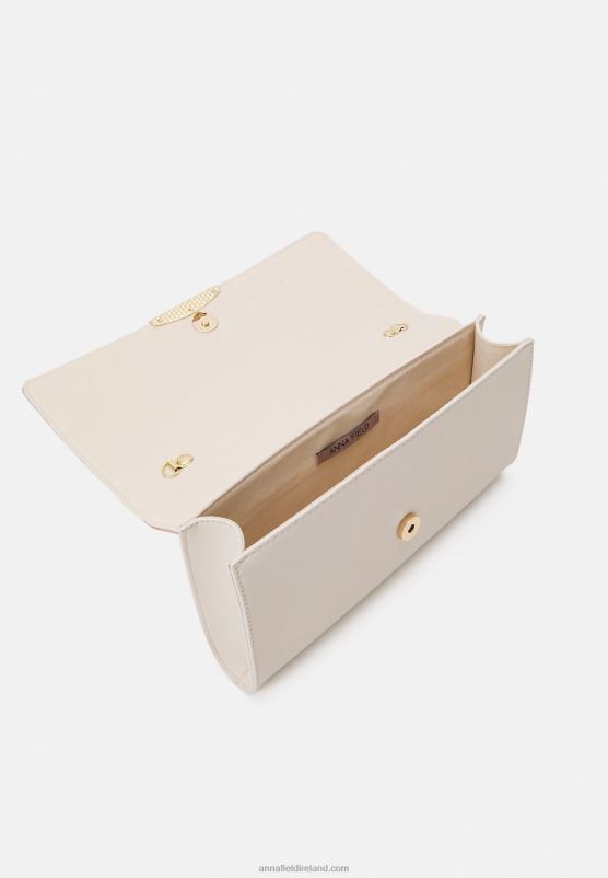 Z62T2443 Women Anna Field Clutch Offwhite/Pink