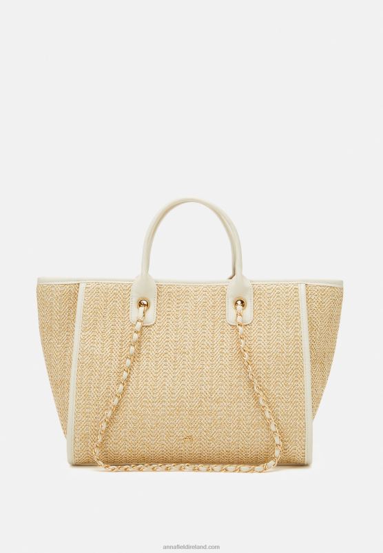 Z62T2463 Women Anna Field Tote Bag Off-White