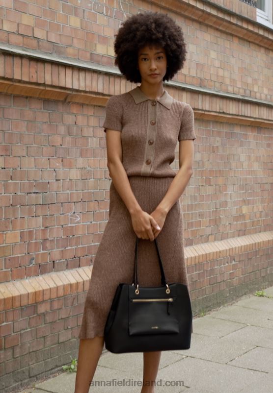 Z62T2465 Women Anna Field Tote Bag Black