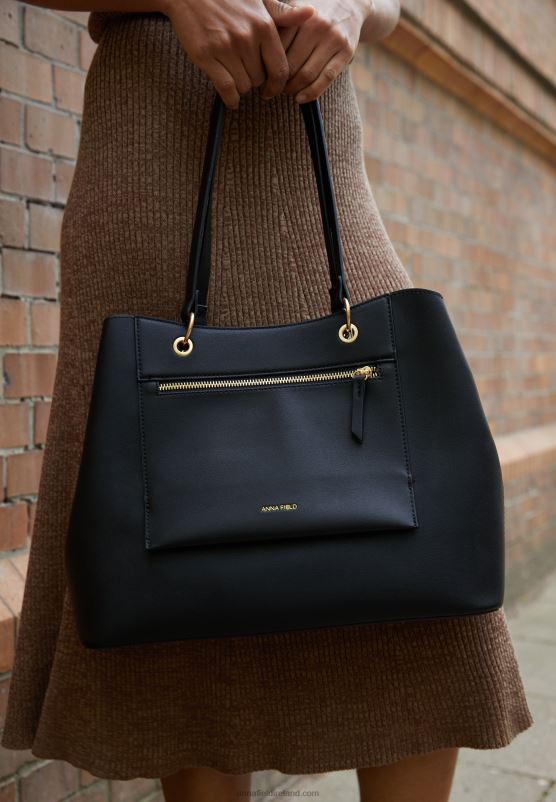 Z62T2465 Women Anna Field Tote Bag Black