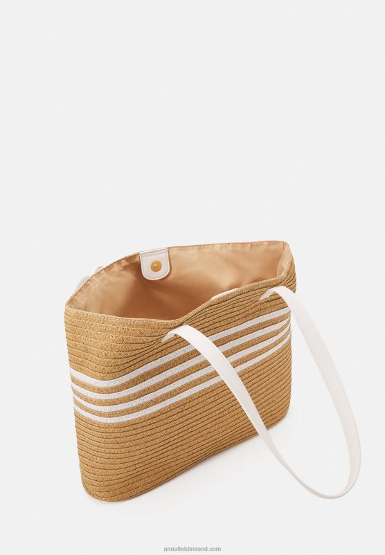 Z62T2466 Women Anna Field Tote Bag White