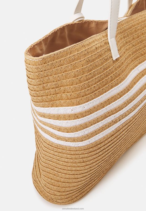 Z62T2466 Women Anna Field Tote Bag White