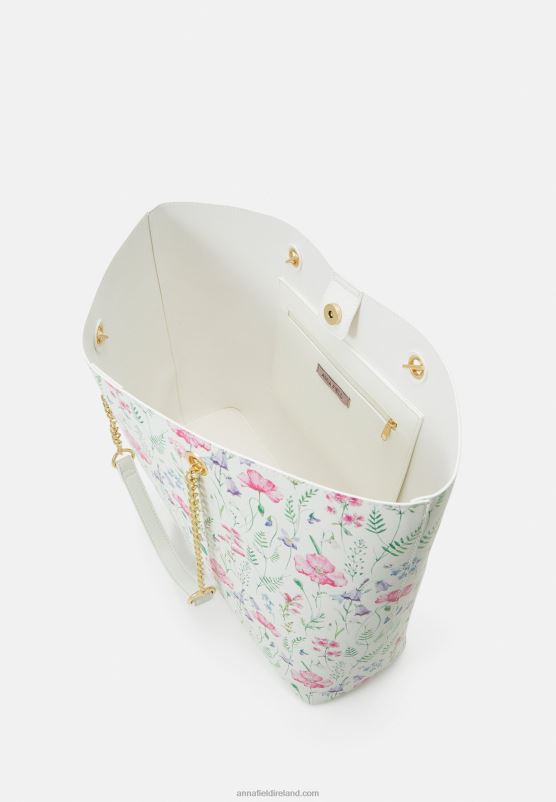 Z62T2475 Women Anna Field Tote Bag White