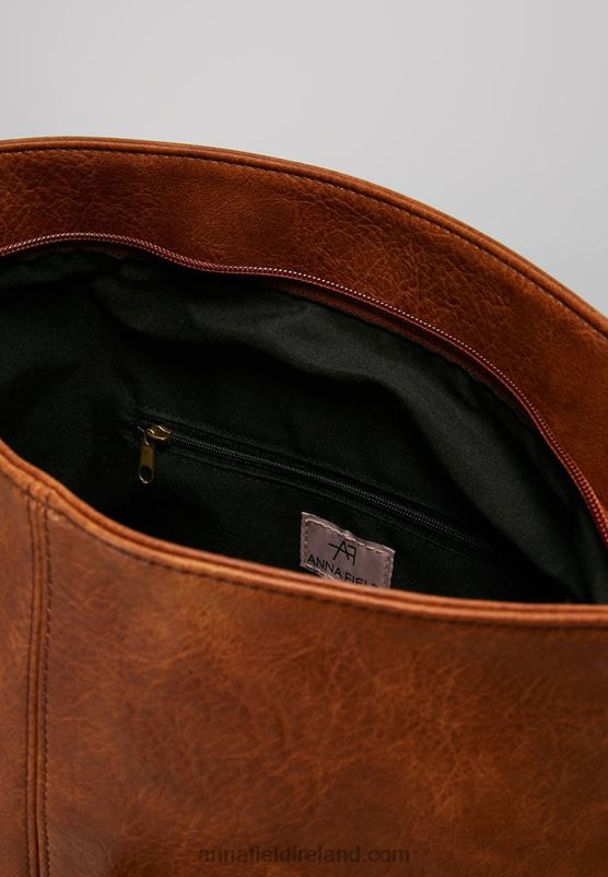 Z62T2502 Women Anna Field Across Body Bag Cognac