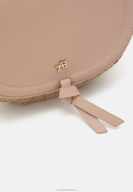 Z62T2503 Women Anna Field Across Body Bag Beige/Pink