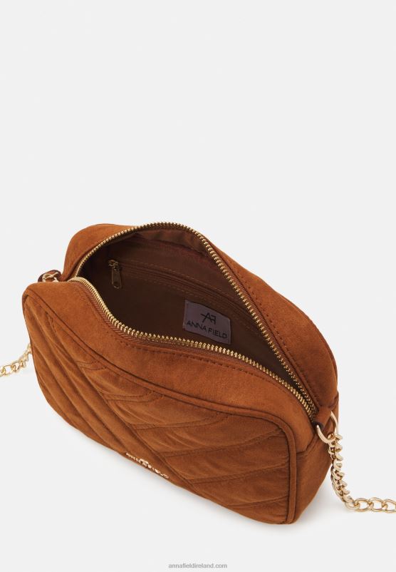 Z62T2511 Women Anna Field Across Body Bag Cognac