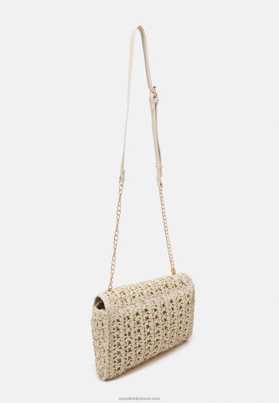 Z62T2523 Women Anna Field Awh-Llsp13605 602 Green Across Body Bag Beige