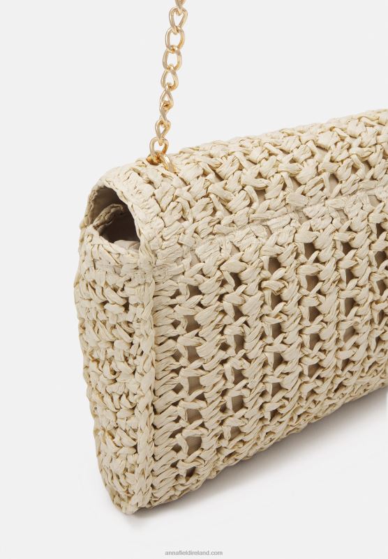 Z62T2523 Women Anna Field Awh-Llsp13605 602 Green Across Body Bag Beige